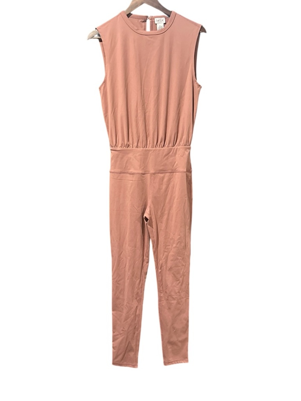 NWOT Le Lis Jumpsuit Mauve Dusty Rose Pink Unitard Sleeveless Women’s Sz M